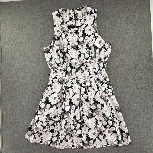 Forever 21 A-Line Dress Floral medium Zipper fit & Flare Mini Lined Sleeveless - Picture 1 of 14